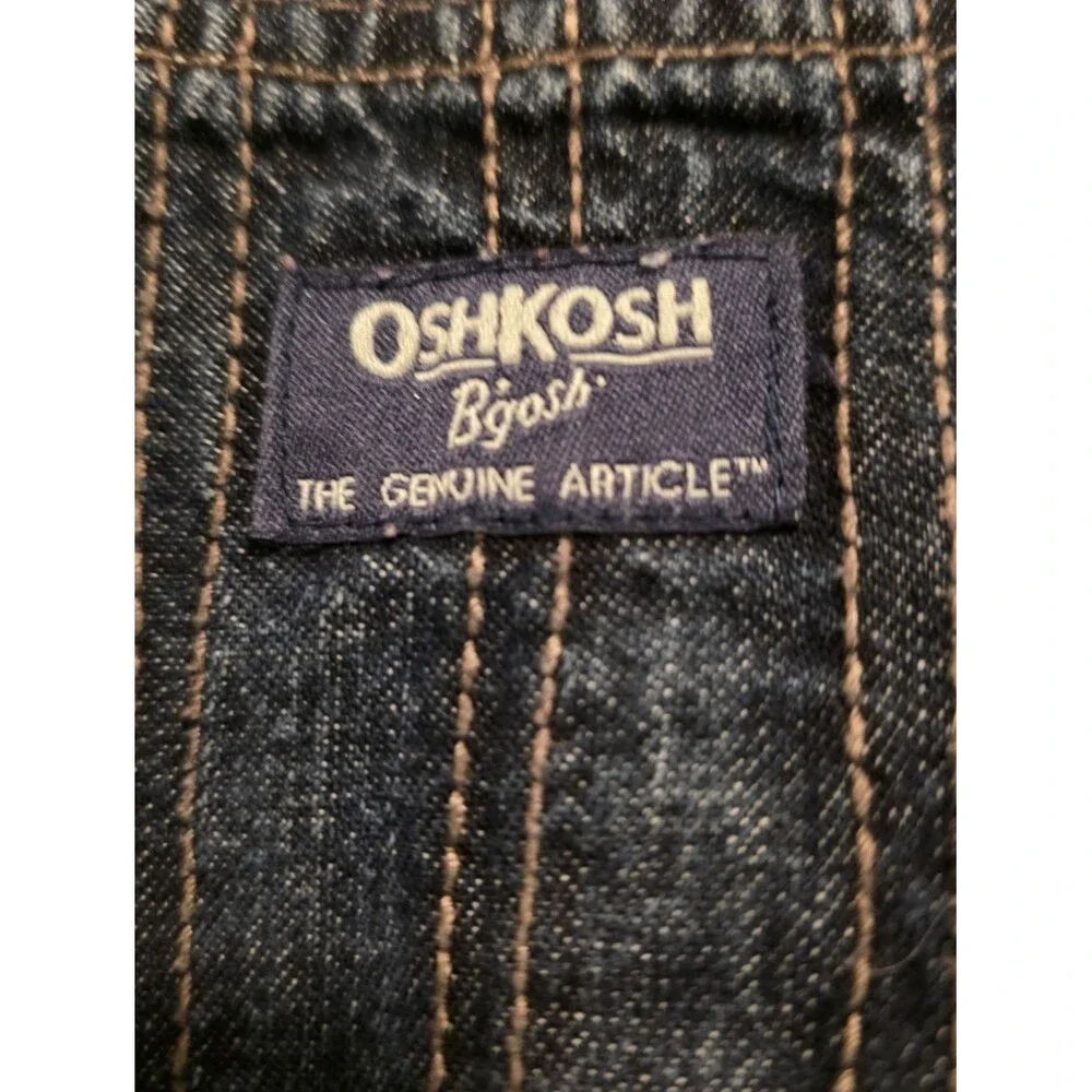 VTG OshKosh B'gosh Overalls Vestbak Plaid Flannel Lined Size 2T
